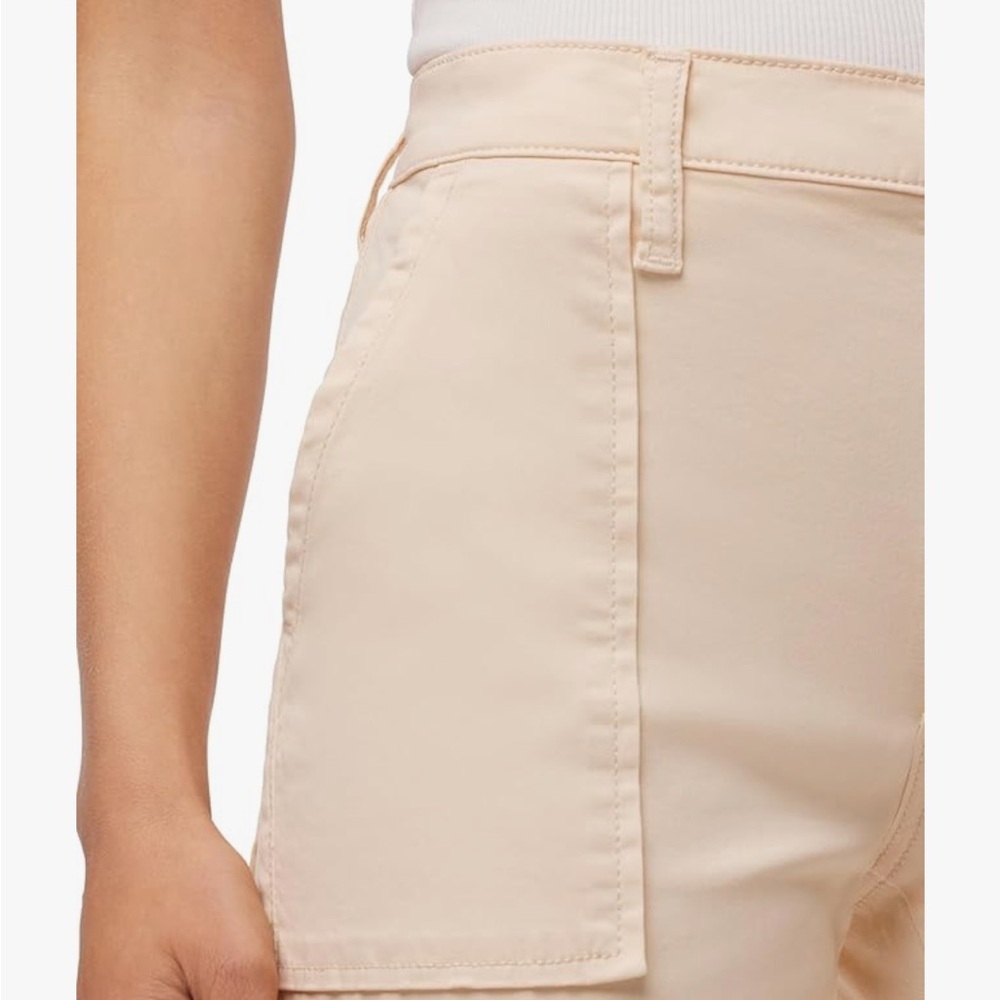 NWT Hudson Jeans Rosalie High Waisted Cargo Jeans in Bleached Sand - Picture 5 of 11